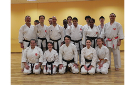 Remise de ceinture noire 1er dan à Mylène et à Julien février 2014